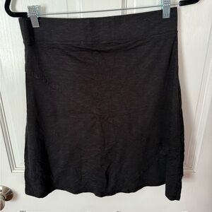 Toad & Co Black A-line Mini Skirt